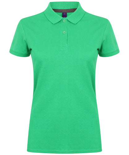 Women's micro-fine piqué polo shirt