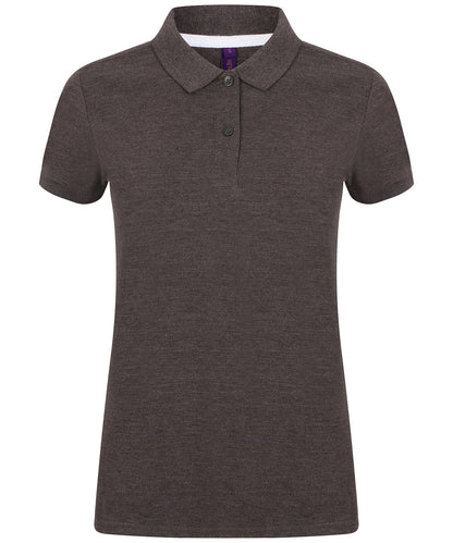 Women's micro-fine piqué polo shirt