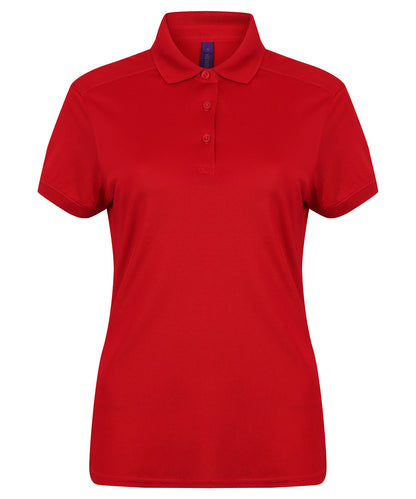 Women's stretch polo shirt with wicking finish (slim fit)