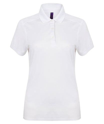 Women's stretch polo shirt with wicking finish (slim fit)