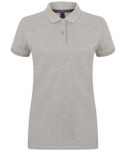 Women's micro-fine piqué polo shirt