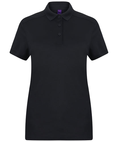 Women's stretch polo shirt with wicking finish (slim fit)