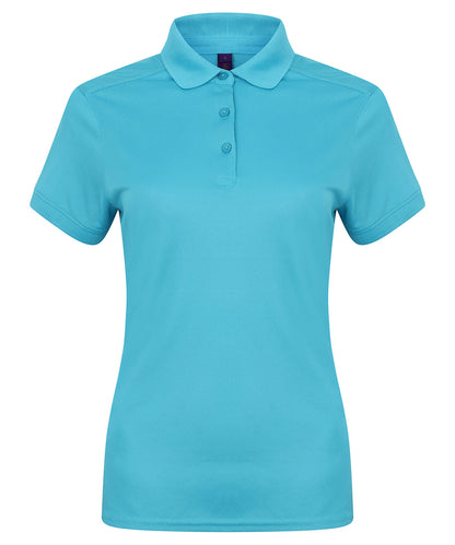 Women's stretch polo shirt with wicking finish (slim fit)
