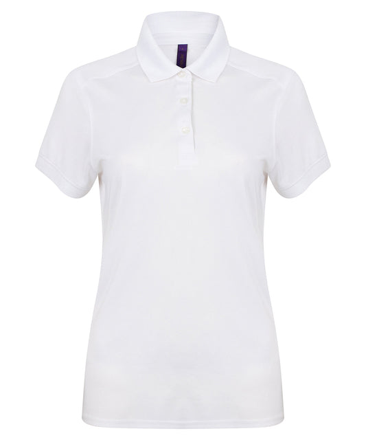 Women's stretch polo shirt with wicking finish (slim fit)